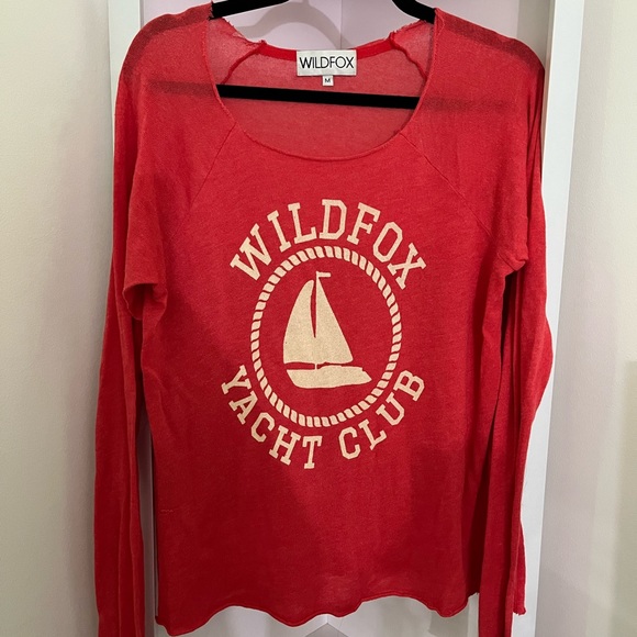 Wildfox California Red Sweater So Cool size Small - Picture 2 of 5